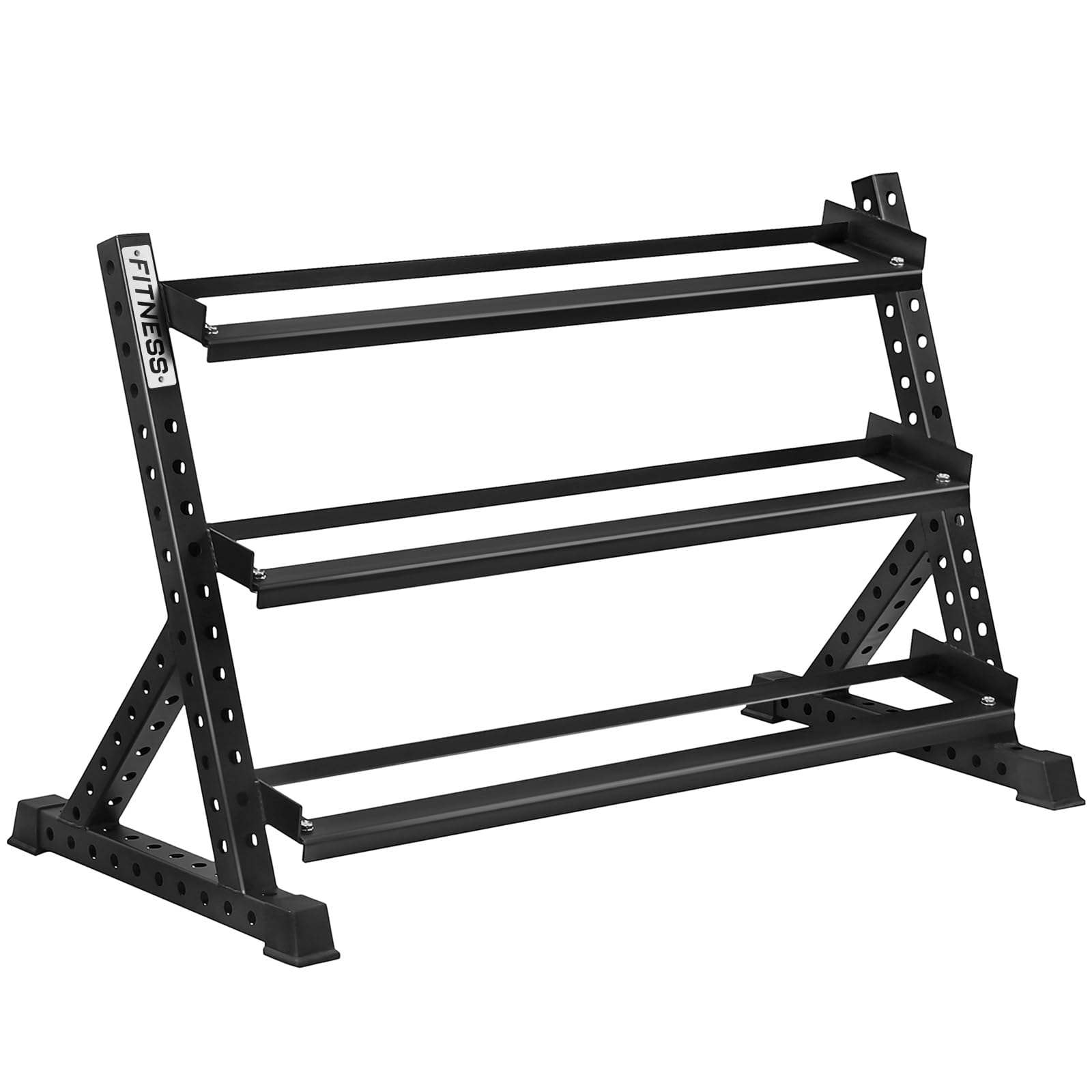 Heavy Duty 3-Tier Dumbbell Rack - 1500 lb Capacity Weight Storage Organizer for Home Gym | Perfect for Garage, Basement & Fitness Room Organization