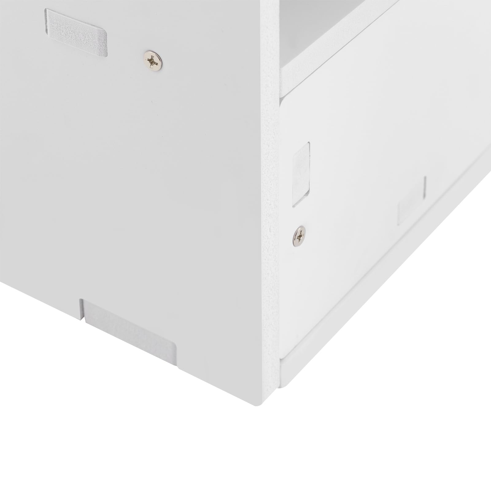 32-Compartment Desktop Literature Organizer with 2 Drawers - Mail Sorter, File Cabinet & Paper Storage System for Office, School & Home - Perfect for Organizing Documents, Letters & Office Supplies (White)