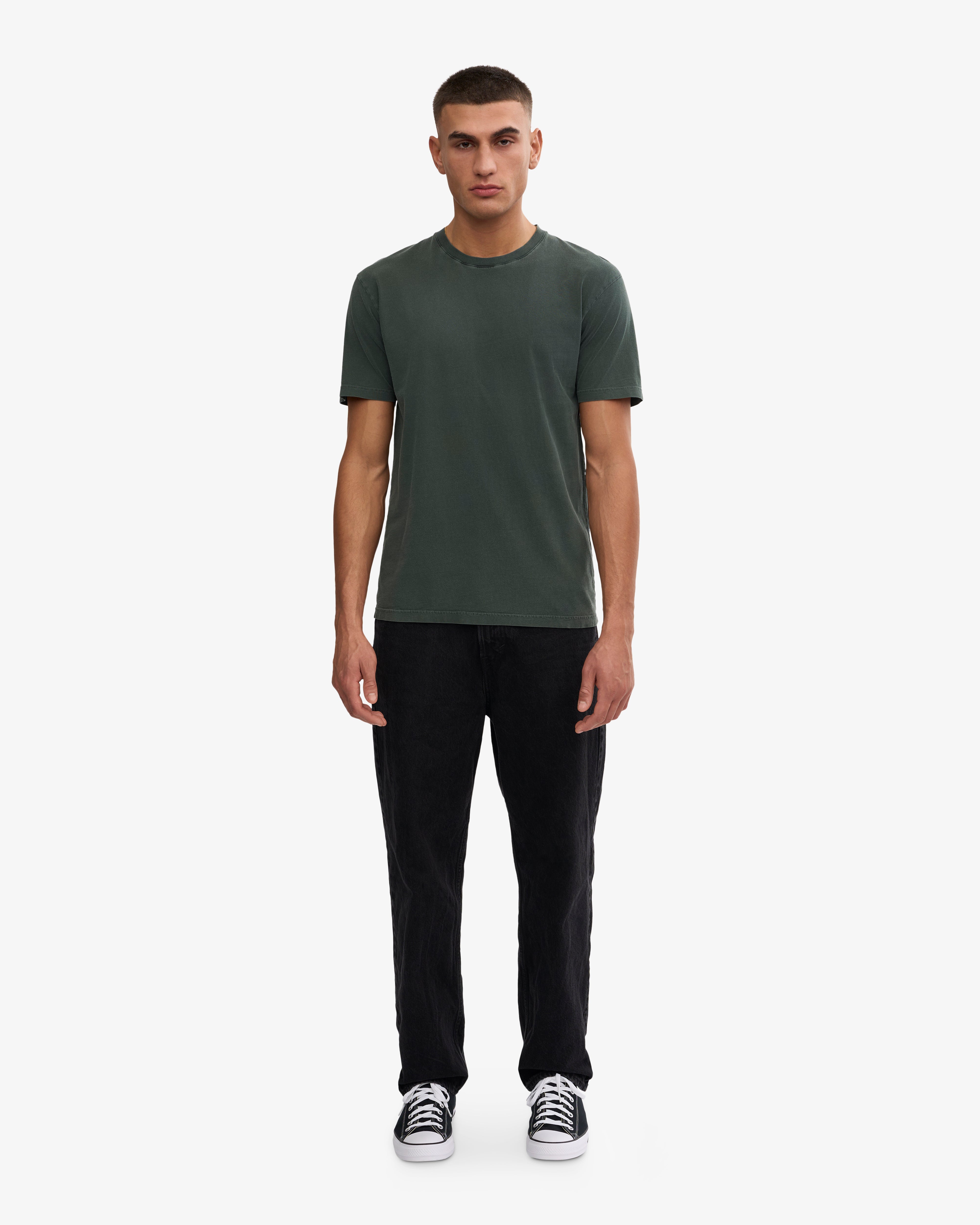 Classic Organic Cotton T-Shirt - Midnight Forest Green | Eco-Friendly & Comfortable for Casual Wear & Outdoor Activities