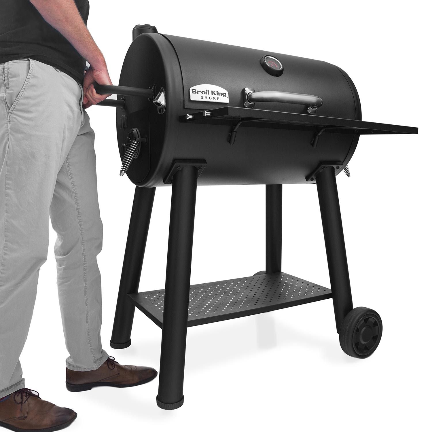 Broil King Regal 500 Premium Charcoal Grill - 22-Inch Large BBQ Grill with Adjustable Vents & Durable Steel Construction - Perfect for Backyard BBQs, Camping & Outdoor Cooking