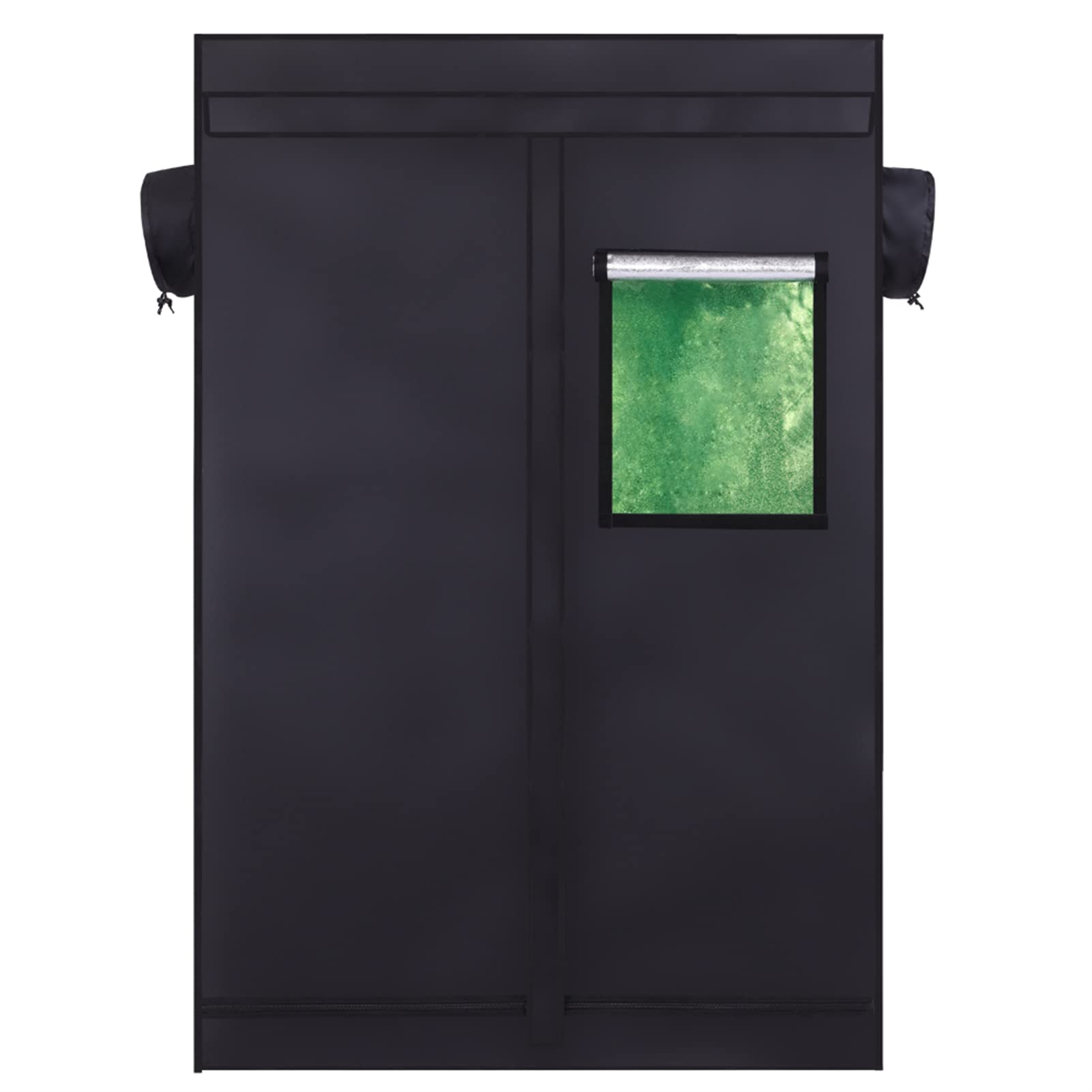 47.24 x 23.62 x 70.86 Inch Hydroponic Grow Tent with Observation Window - High Reflective Indoor Plant Growing Room - Dismountable Hydroponic System for Fruits, Flowers, Vegetables - Perfect for Home Gardening & Indoor Farming