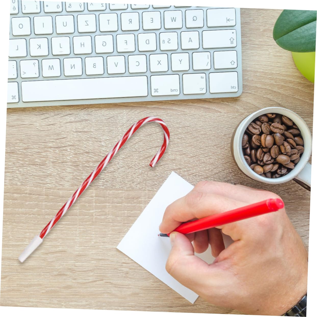 NUOBESTY 20 Pack Christmas Ballpoint Pens with Candy Design - Festive Holiday Writing Pens for Kids, Office & School Supplies - Perfect for Gift Wrapping, Stocking Stuffers & Classroom Rewards