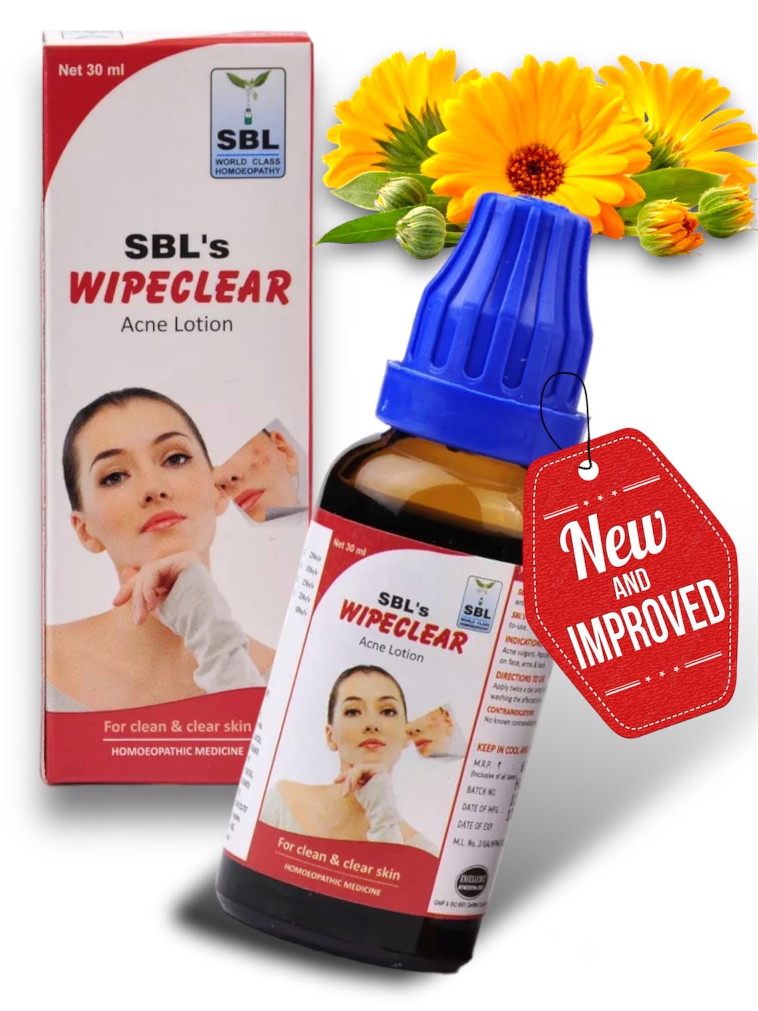 Best SBL WipeClear Acne Treatment Lotion 30ml (3-Pack) - Clear Skin Solution for Teens & Adults - Perfect for Daily Face Care & Blemish Control