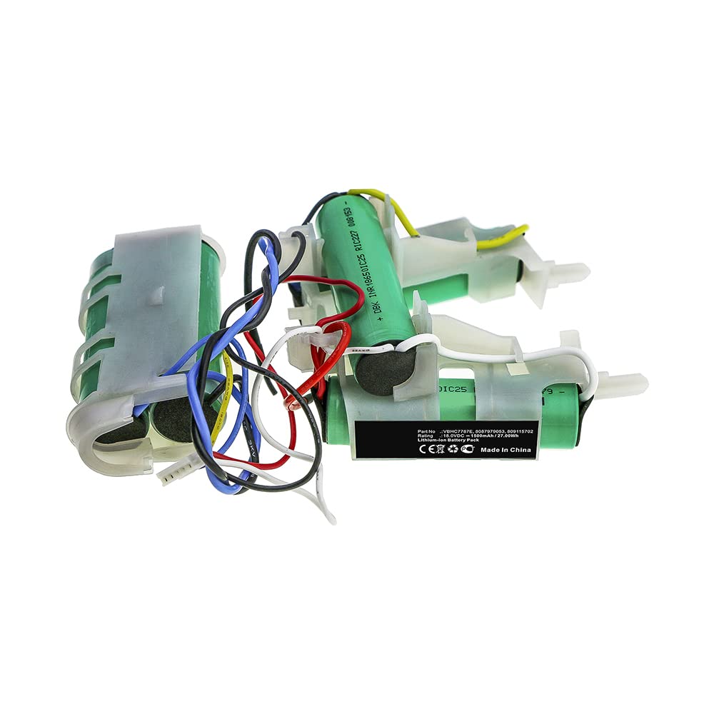 Synergy Digital 18V 1500mAh Li-ion Vacuum Cleaner Battery - Replacement for AEG AG18 Plus & Electrolux 8087979053/809115702/VBHC7787E - Ultra High Capacity Power Supply for Home Cleaning, Car Detailing & Pet Hair Removal