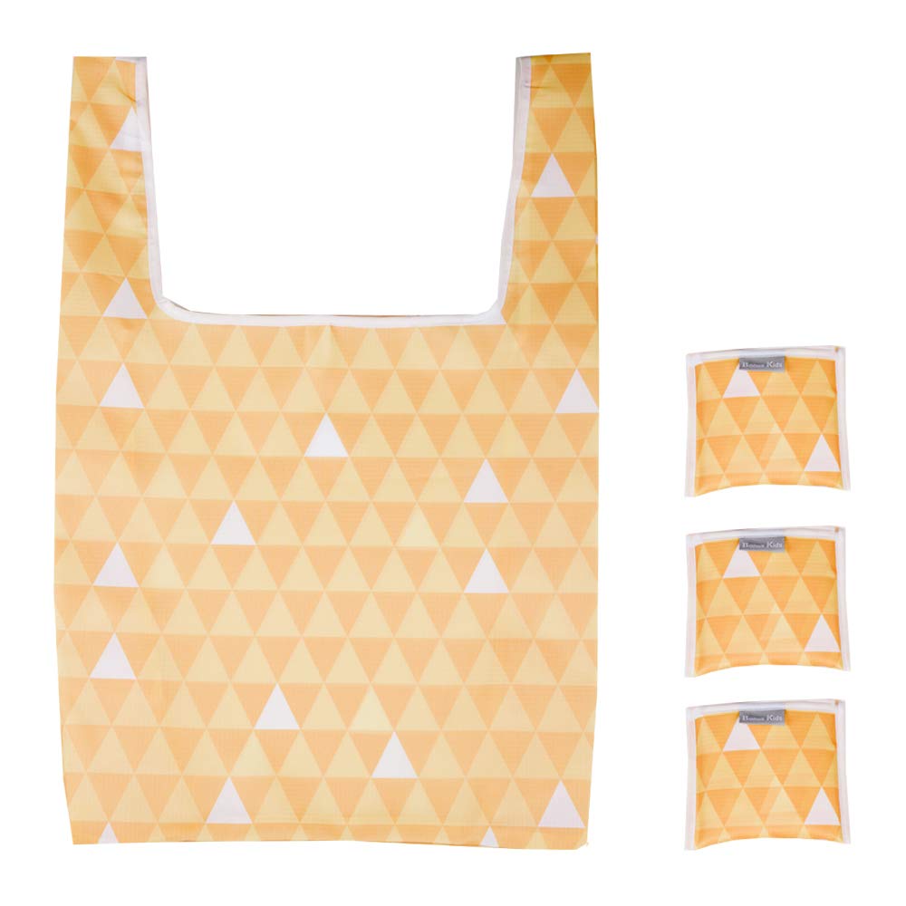 Maxer Japanese Anime Reusable Grocery Tote Bags - 3 Pack XL Eco-Friendly Shopping Bags (50LBS Capacity) for Groceries, Beach, Picnics & Daily Use