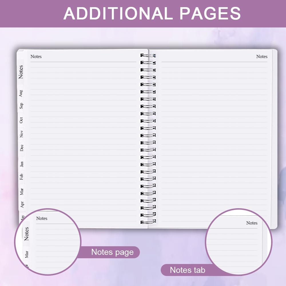 2025-2026 Weekly & Monthly Planner - A5 Diary Organizer with Monthly Tabs (July 2025-June 2026), Twin-Wire Binding, 14.8×21cm, Perfect for Work, School & Personal Scheduling | Productivity Planner for Students & Professionals