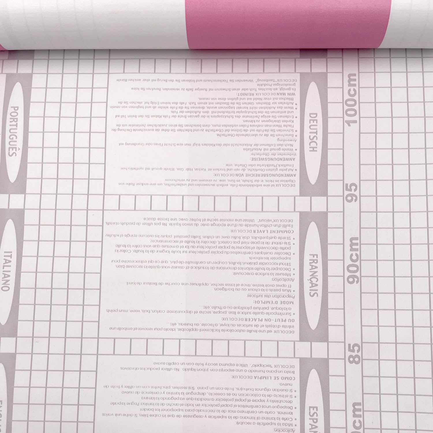 Yifely Pink and White Striped PVC Peel & Stick Shelf Liner - 17.7