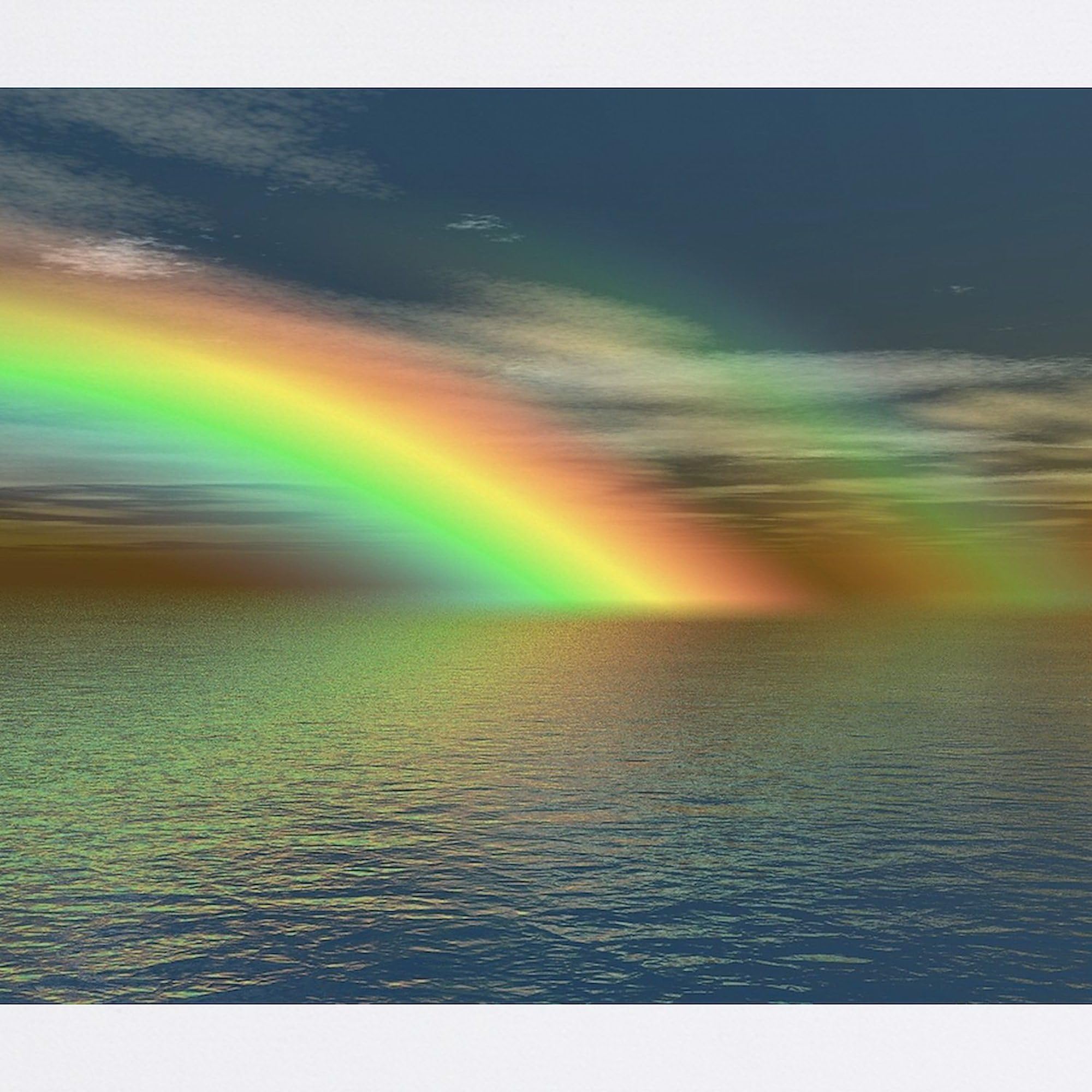 Non-Slip Rubber Gaming Mouse Pad with Vibrant Rainbow Design - Perfect for PC, Laptop & Office Workstations | CafePress Rainbow 005 Mousepad