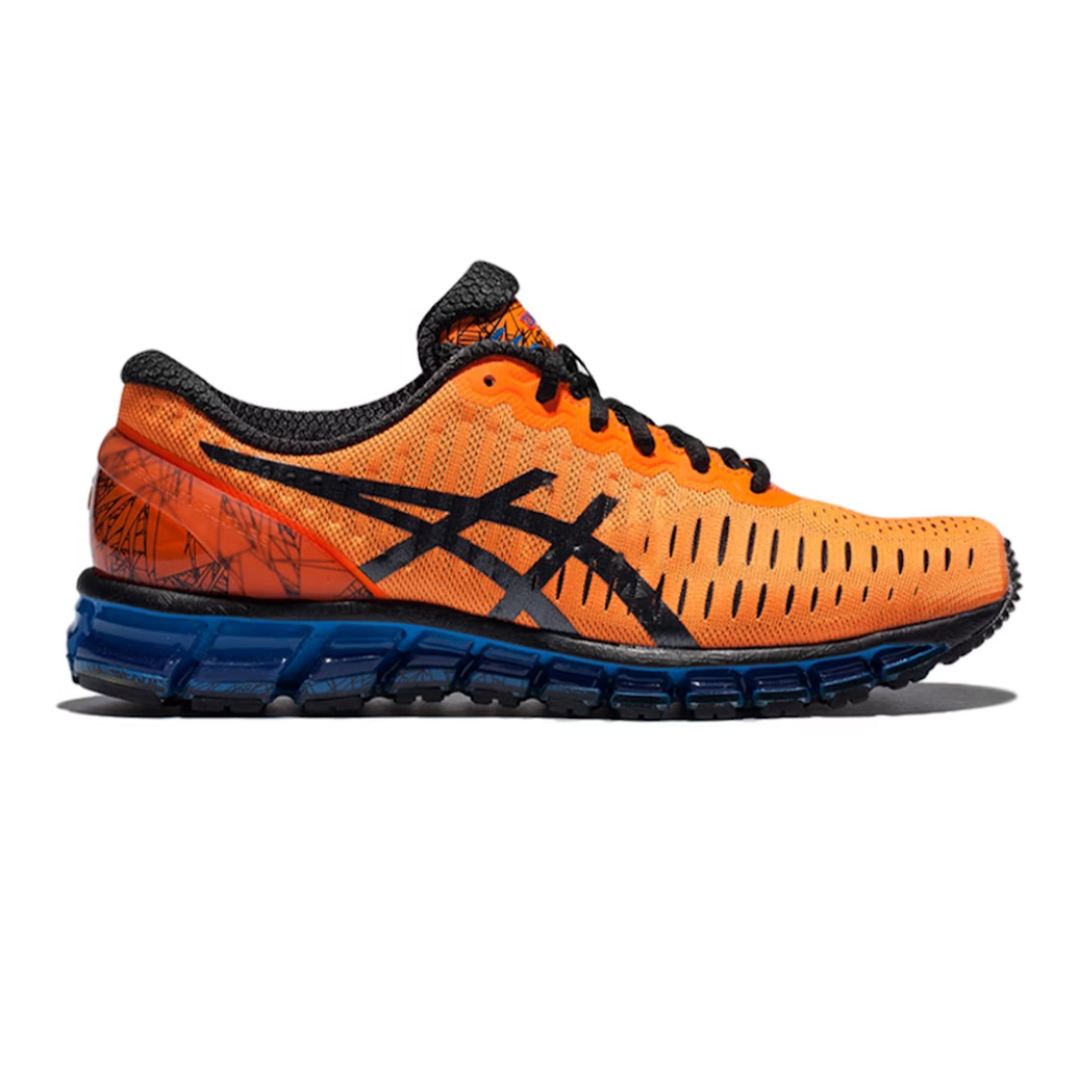 ASICS Gel Quantum 360 Running Shoes for Men - Hot Orange/Black/Blue - Cushioned Athletic Sneakers for Jogging, Gym Workouts & Daily Wear