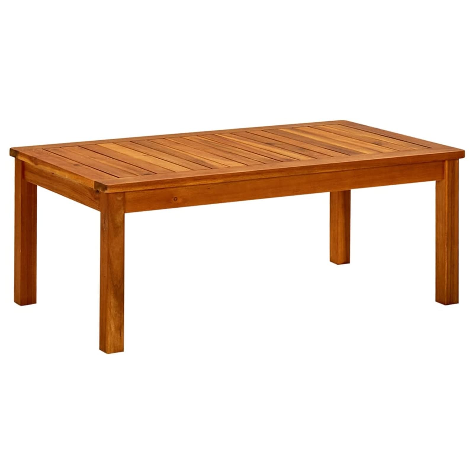 Premium Acacia Wood Outdoor Coffee Table - 35.4
