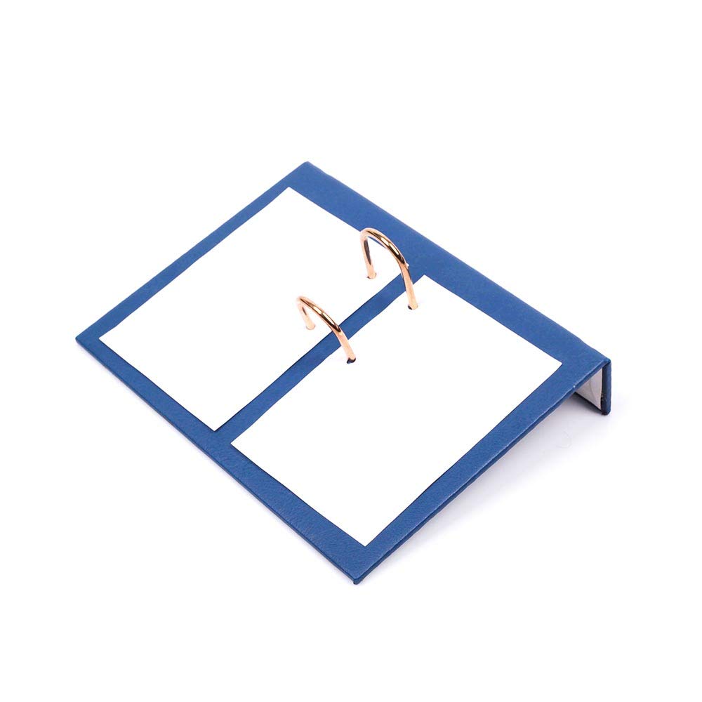 Premium Bonded Leather Desk Organizer Set - 10-Piece Office Desk Accessories with Single Document Tray - Elegant Blue Desk Supplies for Home & Office Organization - Perfect for Files, Stationery, and Workspace Decluttering
