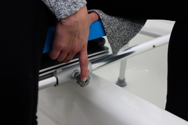 Swivel Seat Carousel Sliding Transfer Bench for Disabled & Elderly - Safe Bathroom Shower Chair with Adjustable Height - Ideal for Mobility Assistance & Home Care Use