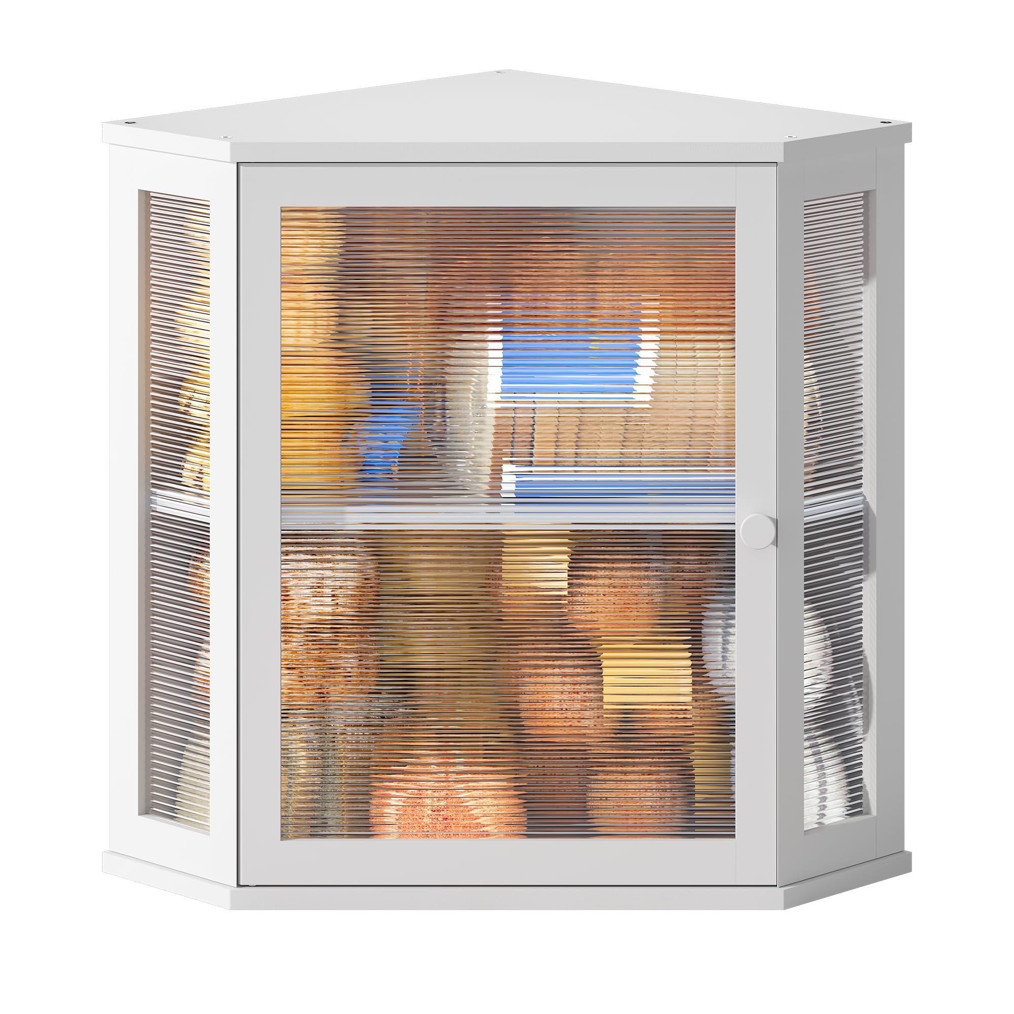 BMOSU Double Layer Bamboo Bread Box - Extra Large White Wooden Bread Storage Bin for Kitchen Countertop | Perfect for Storing Bread, Buns, and Pastries to Keep Fresh Longer