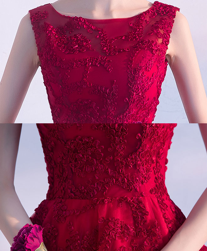 Elegant Burgundy High Low Short Prom Dress for Homecoming - Perfect for Dances, Parties & Special Occasions