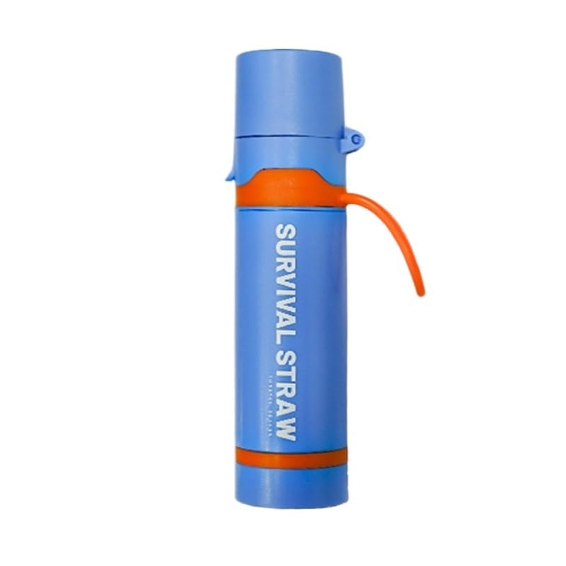 Portable Water Filter Straw - Personal Water Purifier for Outdoor Adventures, Hiking, Camping & Emergency Preparedness | Perfect for Backpacking, Travel & Survival Kits