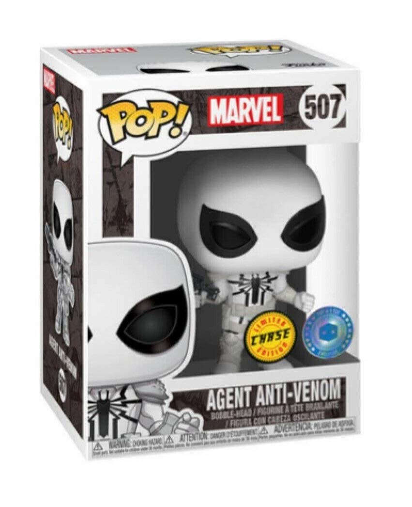 Funko Pop! Marvel Agent Anti-Venom Chase Exclusive Vinyl Figure - Collectible Action Figure for Marvel Fans, Superhero Decor & Gift Idea