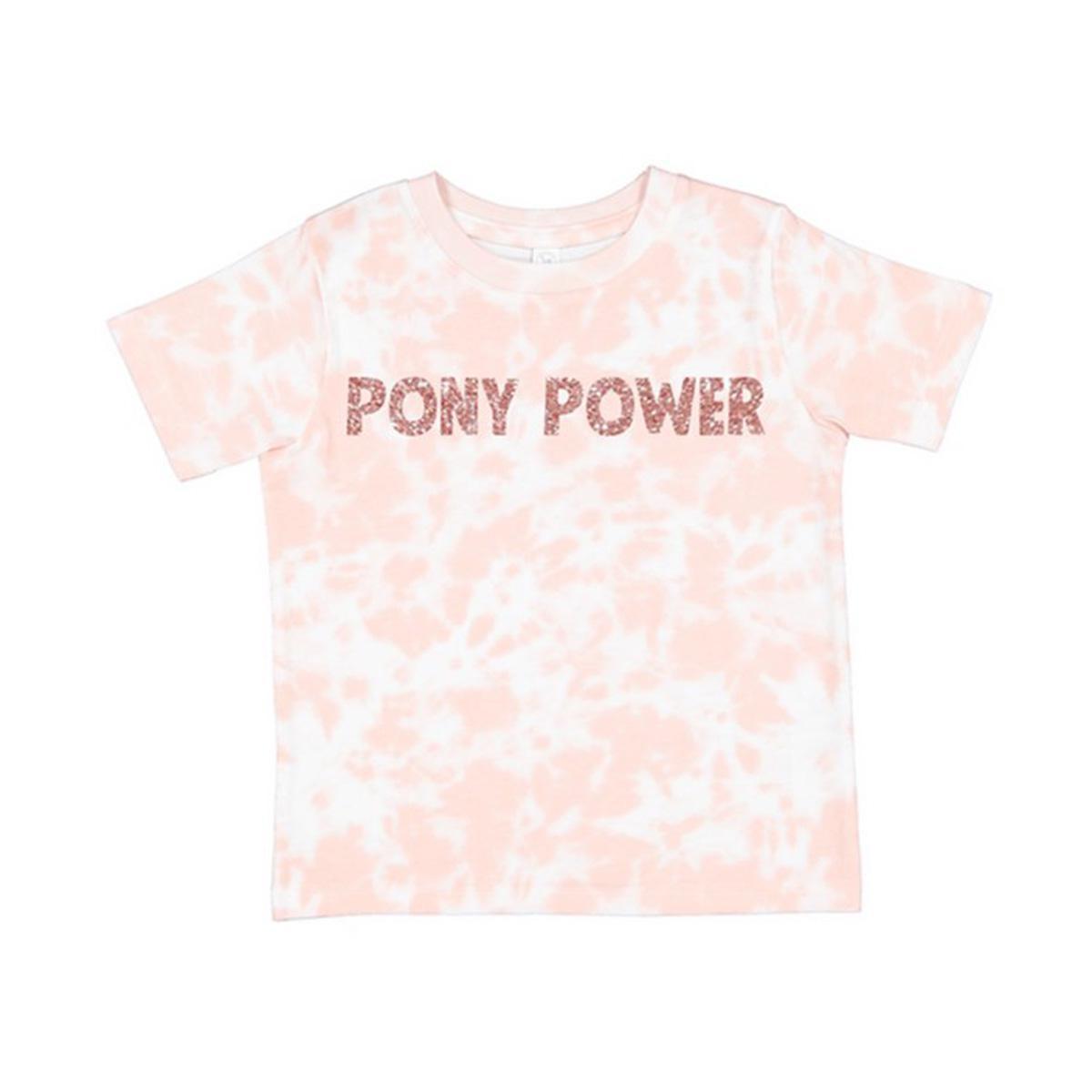 Equine & Design Youth Pony Power Short Sleeve T-Shirt - Comfortable Cotton Tee for Horse Lovers, Riding & Outdoor Activities
