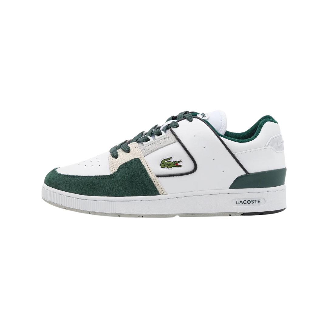 Lacoste Court Cage 222 Sneakers - White & Dark Green Men's Tennis Shoes for Casual Wear & Sports