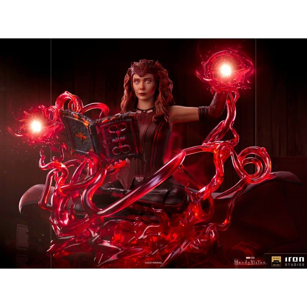 Iron Studios 1:10 Scale Scarlet Witch Deluxe Art Statue - WandaVision Collectible Figure for Marvel Fans & Home Display