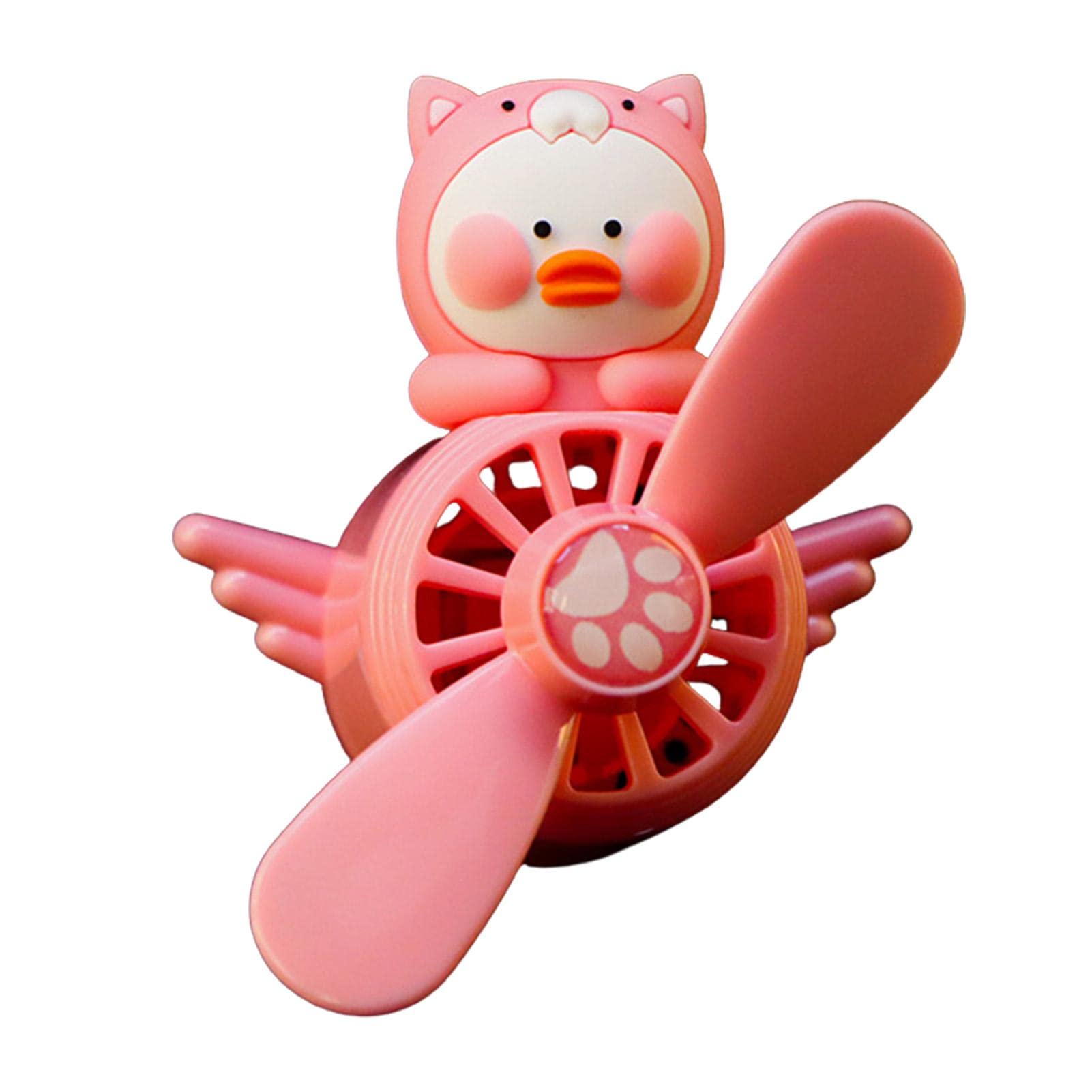 Cartoon Animal Pilot Car Air Freshener - Cute Rotating Propeller Vent Clip Diffuser for Cars | Car Perfume Decor & Automotive Air Freshener | Perfect for Road Trips & Daily Commute