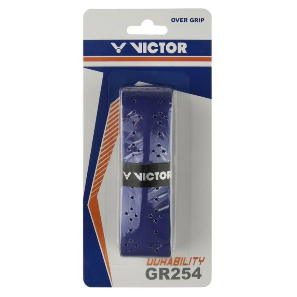 Victor GR 254 Tennis Overgrip - Premium Cushioning & Sweat Absorption (Purple) | Perfect for Tennis, Badminton & Racquetball Players