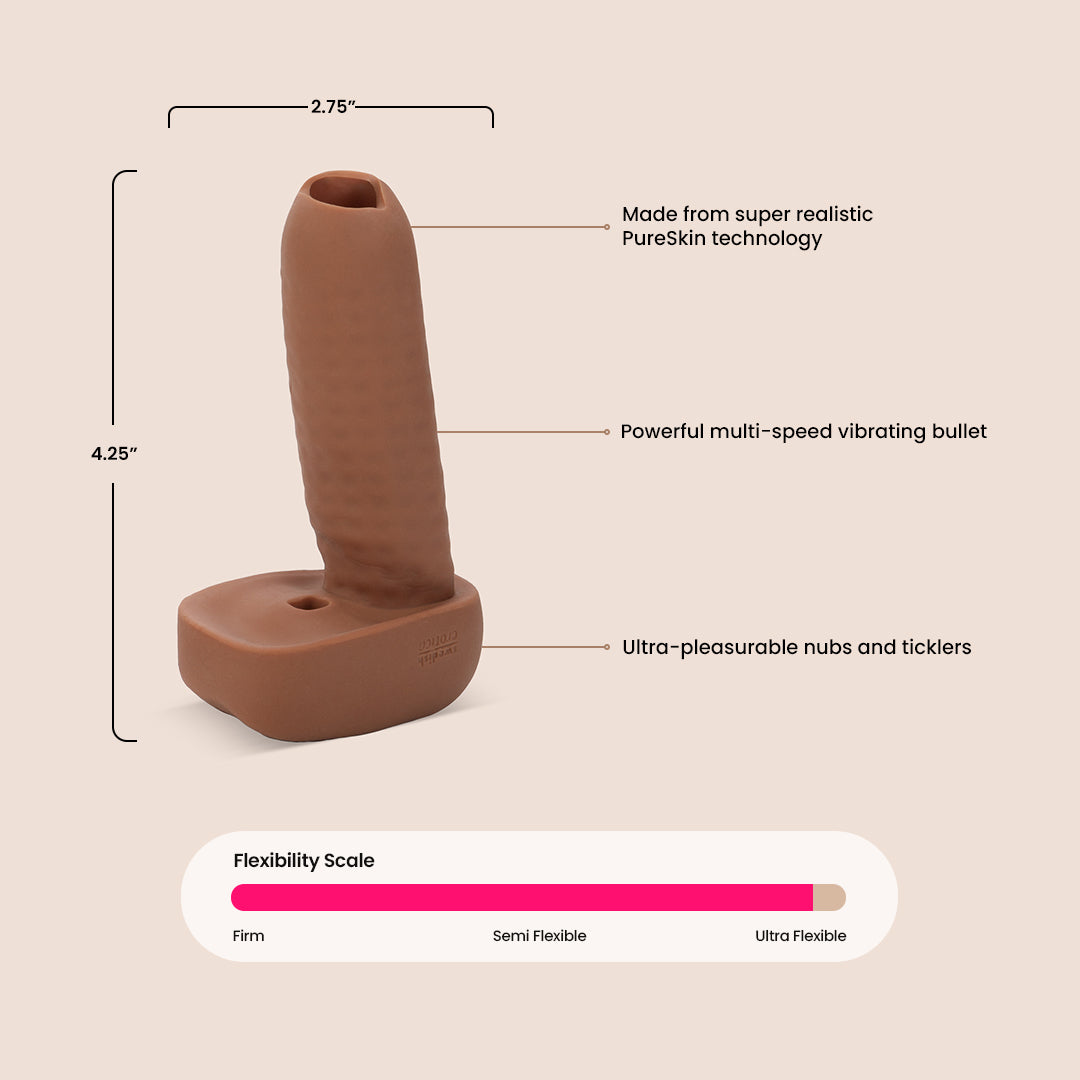Ultra Pure Skin Vibrating Pussy Masturbator for Men - Realistic & Stimulating Adult Toy - Perfect for Solo Pleasure & Couples Play
