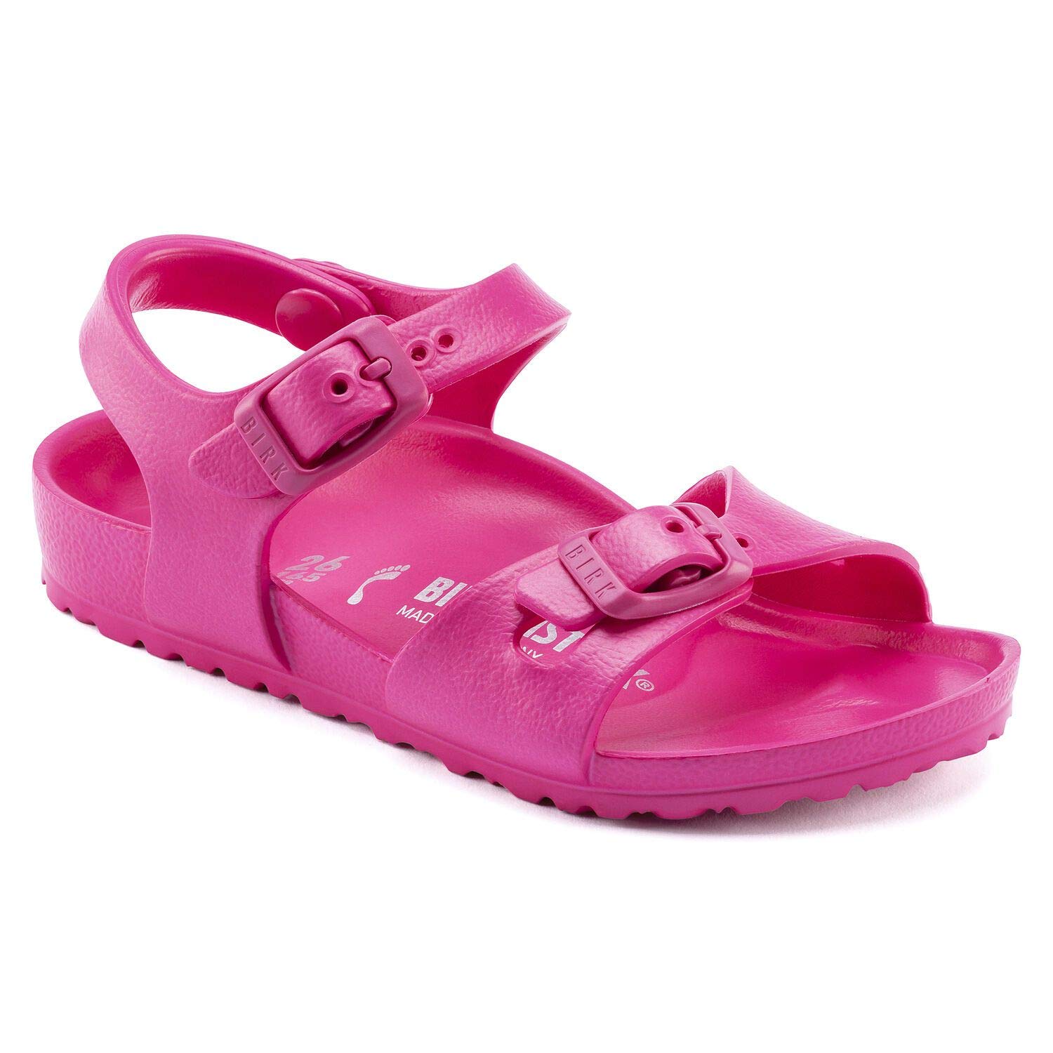 BIRGENSTOCK Girls Open Toe Sandals - Comfortable Leather Footbed Sandals for Kids | EU Size 42 Narrow Fit | Perfect for Summer, Beach, and Casual Wear