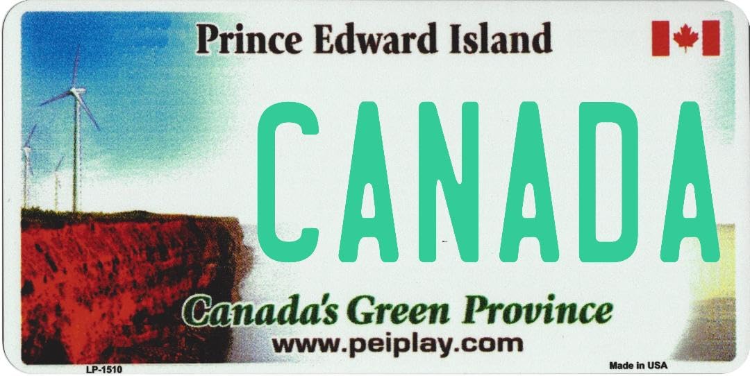 Prince Edward Island Canada Themed Photo License Plate - Perfect for Home Decor, Gifts & Souvenirs