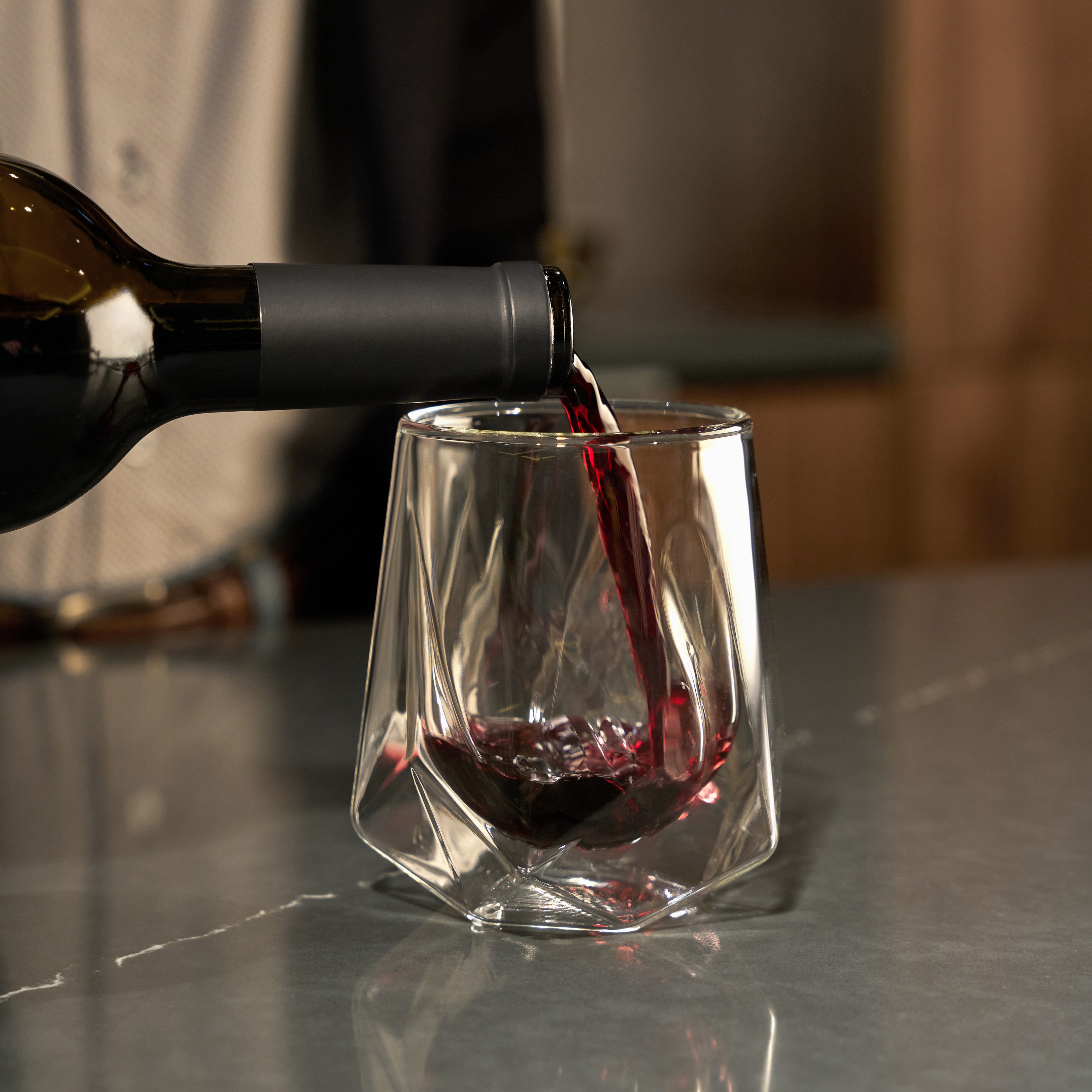 Premium Alchemi Aerating Wine Tasting Glass - Enhances Aroma & Flavor for Red Wine, White Wine & Champagne | Perfect for Wine Enthusiasts, Sommeliers & Home Entertaining