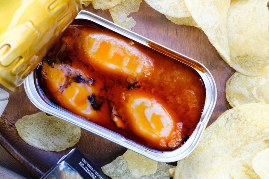 Premium Wild-Caught Gourmet Tinned Fish 7-Pack with Omega-3 | Jose Gourmet, ABC+, Fangst, Olasagasti, Espinaler | Includes Sauce & Potato Chips | Perfect for Charcuterie Boards, Tapas Nights & Gourmet Gifts