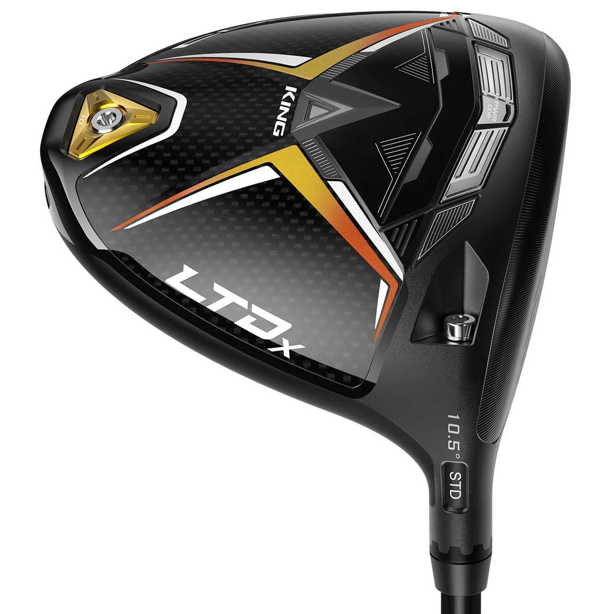 Cobra LTDx Gold Fusion Matte Black Driver - Premium Golf Club for Distance & Accuracy | Perfect for Tournaments & Practice Rounds