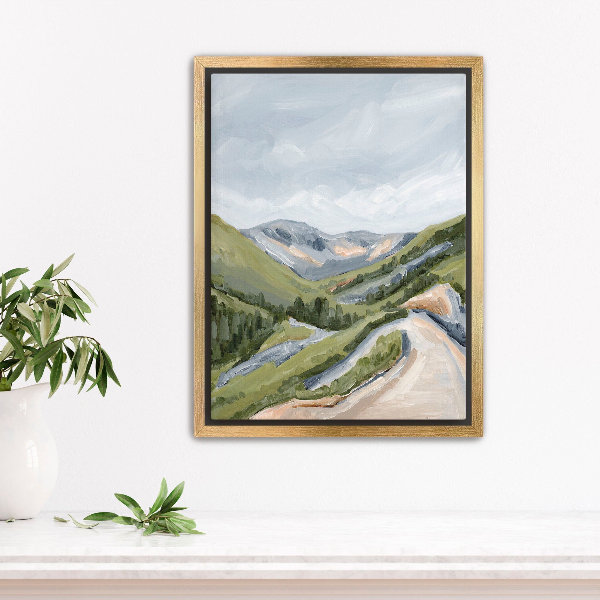 Canyon Ridge Trail Wall Art Print - Stunning Landscape Poster for Home & Office Decor - Perfect for Living Room, Bedroom & Office Spaces
