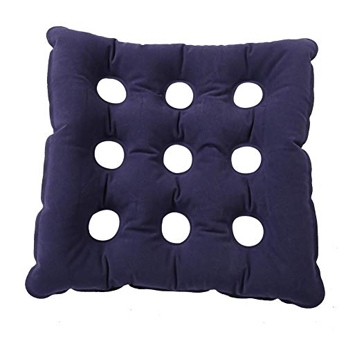 Inflatable Air Cushion Wheelchair Seat Pad - Blue Comfort Support for Wheelchairs, Cars & Office Chairs - Portable & Pressure Relief for Elderly & Disabled