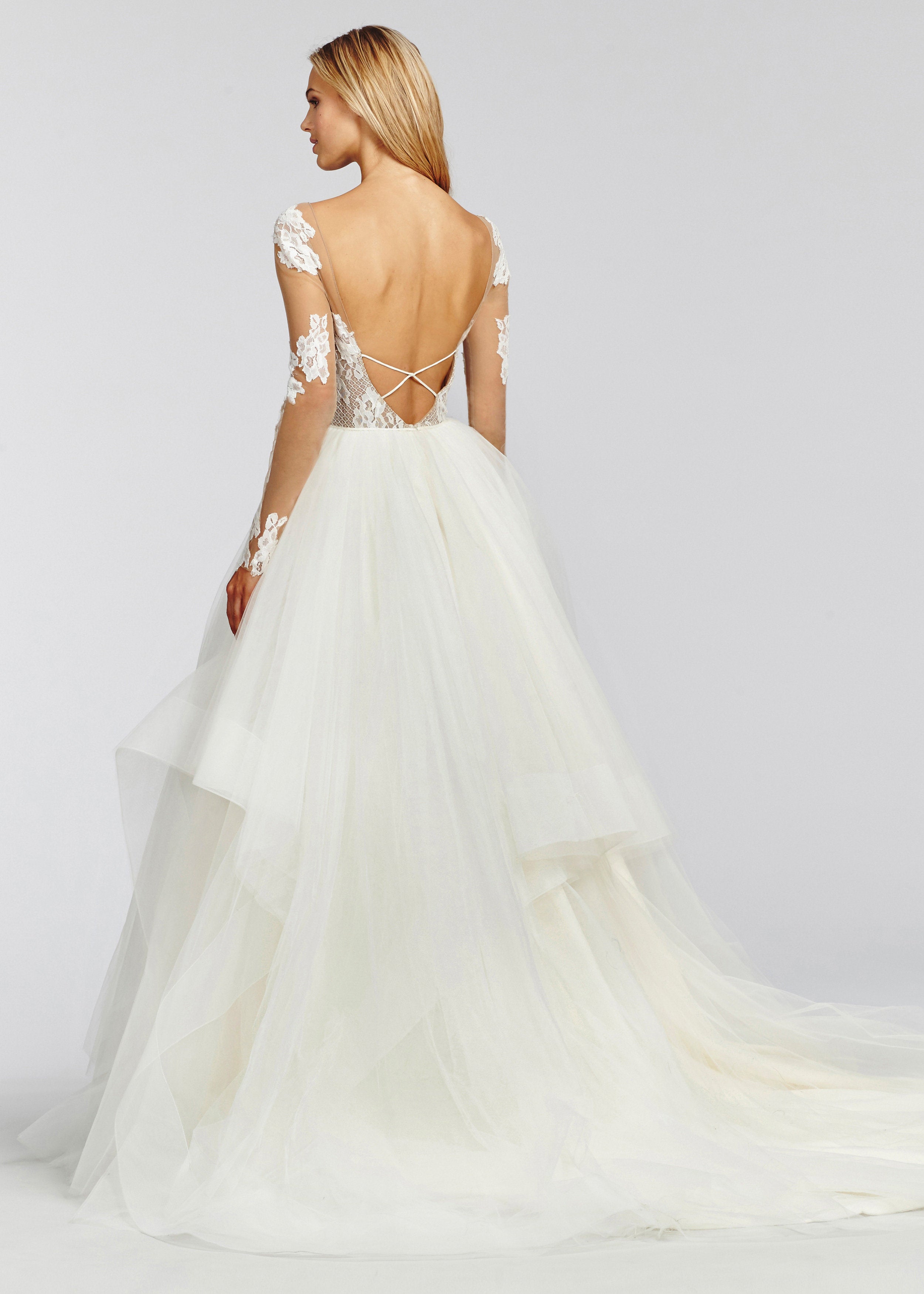 Hayley Paige Pippa 1652 Sample Wedding Gown - Elegant A-Line Bridal Dress for Prom, Formal Events & Special Occasions