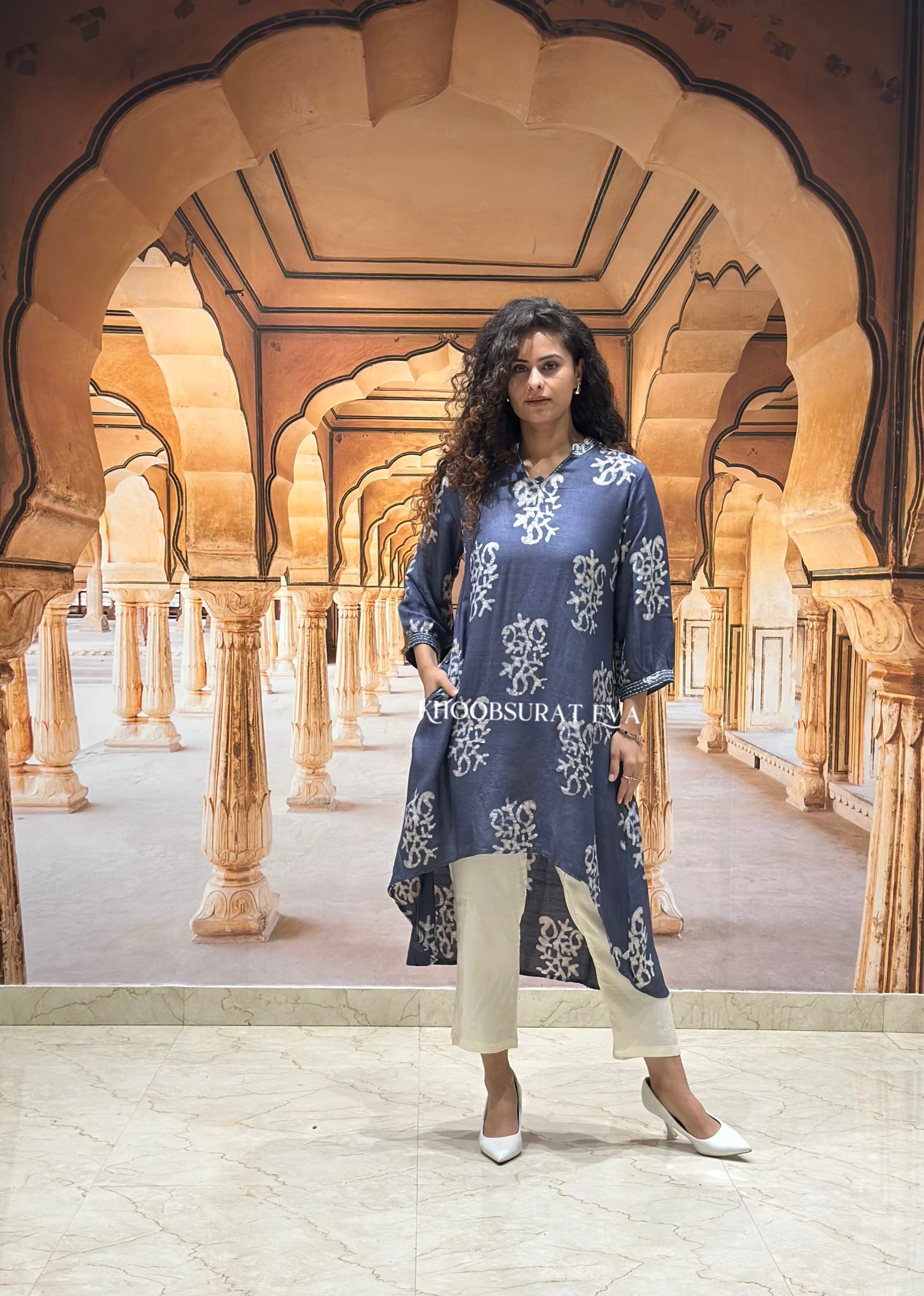 Stylish Aarohi Cotton Kurta Set for Women - Comfortable & Breathable Ethnic Wear - Perfect for Festivals, Weddings & Casual Outings