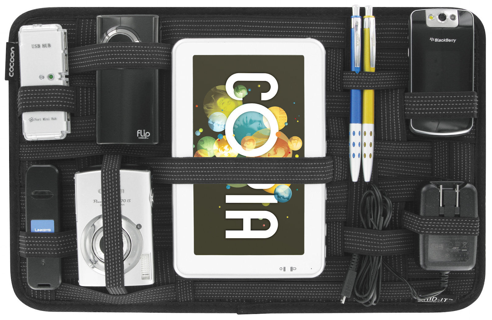 Grid IT 9.625 X 15.125 Laptop Organizer - Premium Storage Solution for Large Laptops & Tech Accessories | Perfect for Office, Travel & School Backpacks