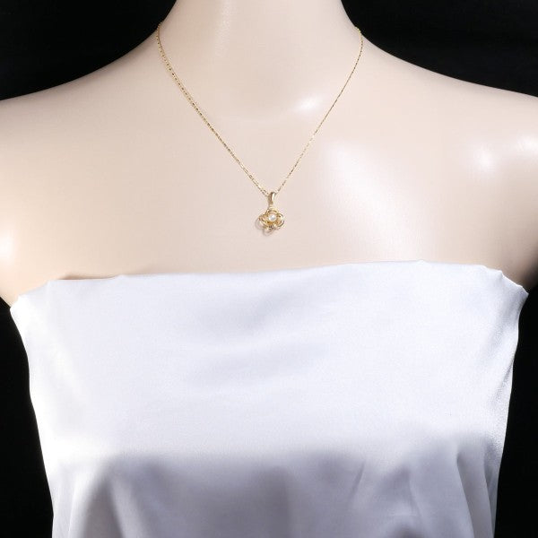18K Yellow Gold Pearl Necklace for Women - Elegant Pearl Jewelry Gift for Brides, Anniversaries & Special Occasions