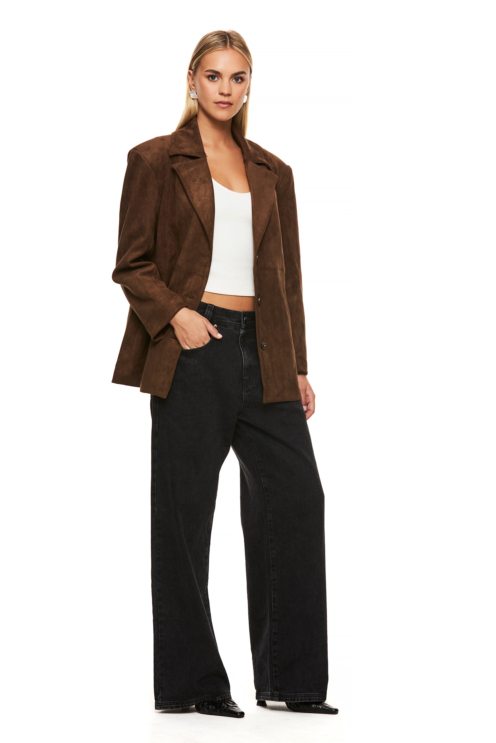 Stylish Brooklyn Brown Blazer for Men - Premium Wool Blend Formal Jacket - Perfect for Business, Office, and Special Occasions