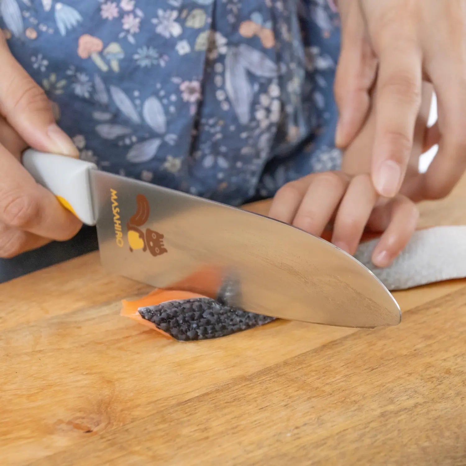 Masahiro Stainless Steel Kids Knife - Safe Squirrel-Shaped Design for Children's Cooking & Fruit Cutting | Perfect for Beginners, Cooking Classes & Family Kitchen Activities