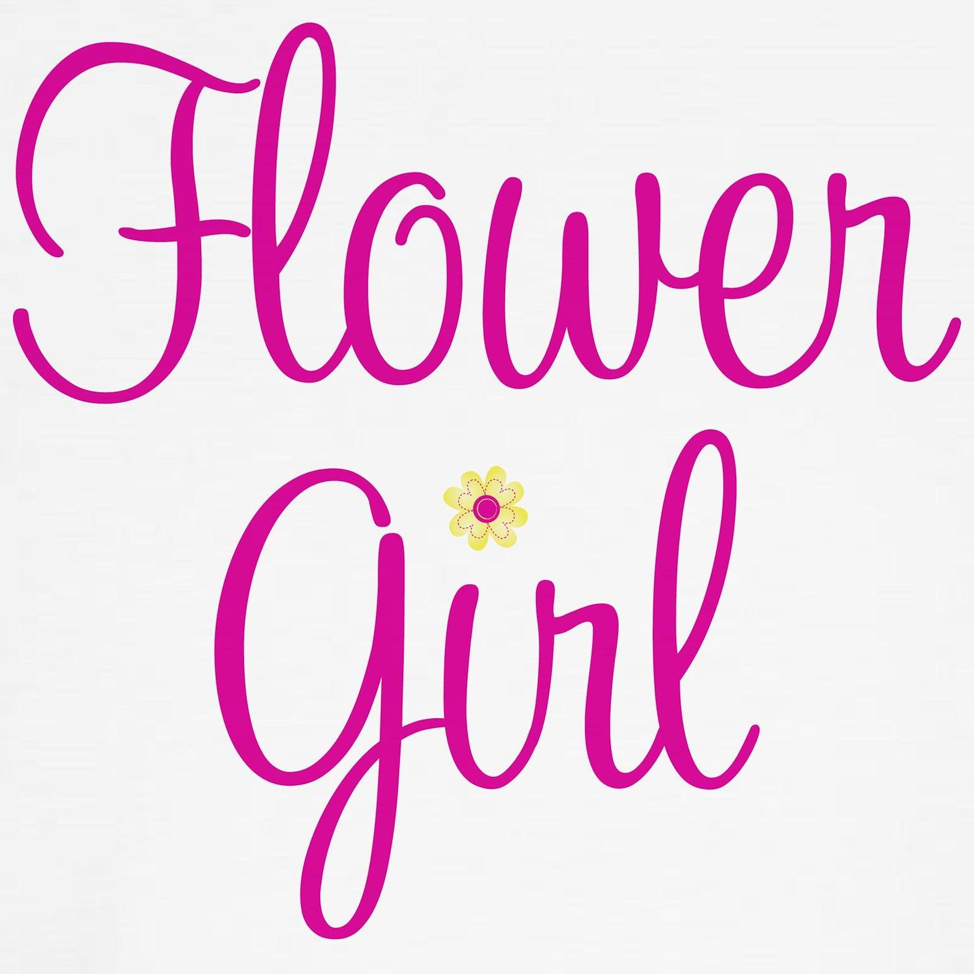 Cute Flower Girl Toddler T-Shirt - 100% Cotton Graphic Tee for Girls | Perfect for Weddings, Birthday Parties & Special Occasions