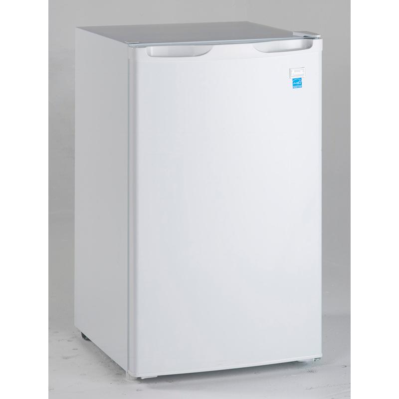 Avanti 4.4 Cu.Ft Compact Refrigerator - Energy Efficient Freestanding Mini Fridge with Adjustable Shelves (Model RM4406W) - Perfect for Dorm Rooms, Offices & Small Apartments
