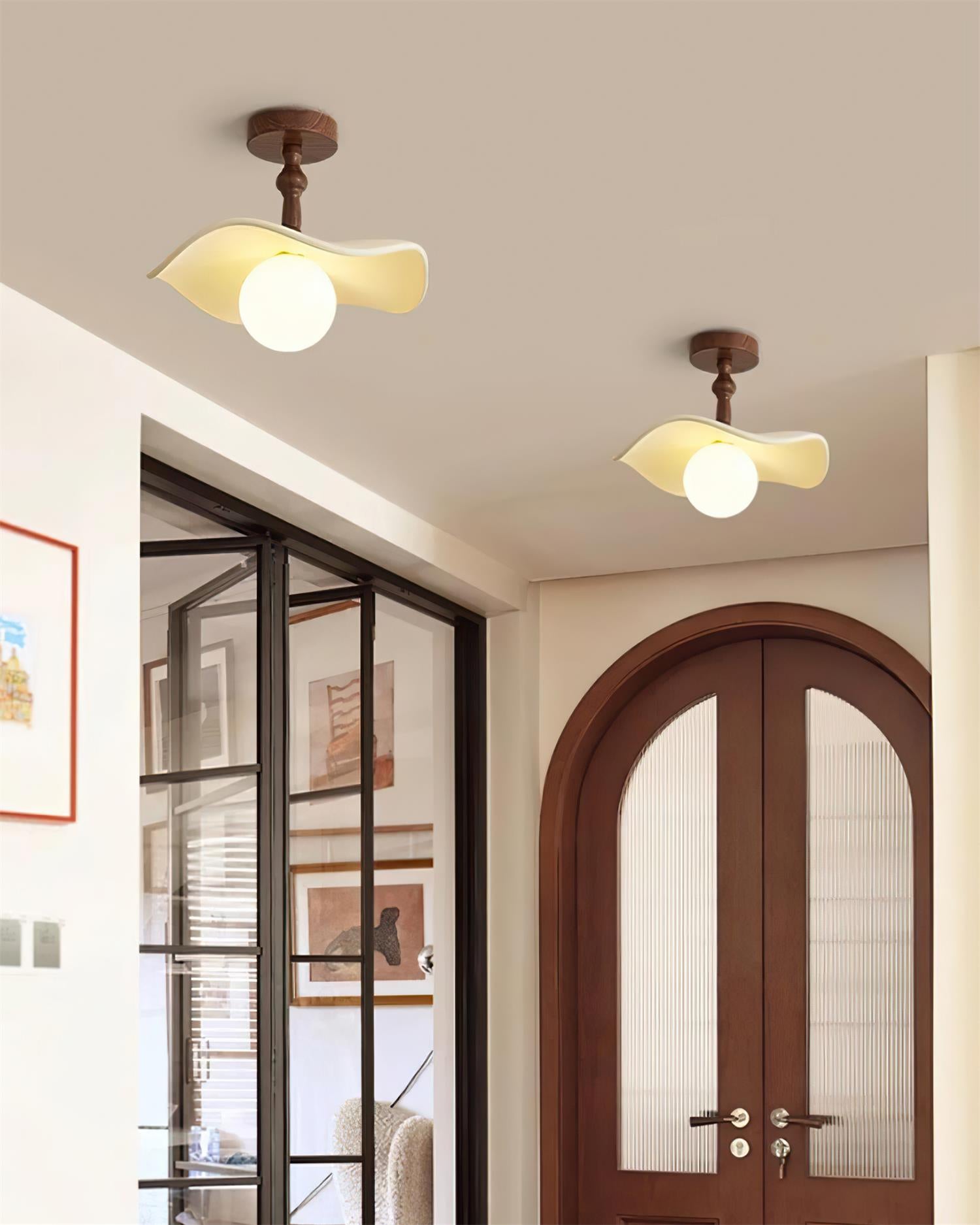 Modern Teelin Ceiling Light Fixture - Energy Efficient LED Flush Mount Lighting for Bedroom, Kitchen, Living Room & Hallway - Dimmable Bright White Light (3000K-6000K) - Easy Installation Home Decor