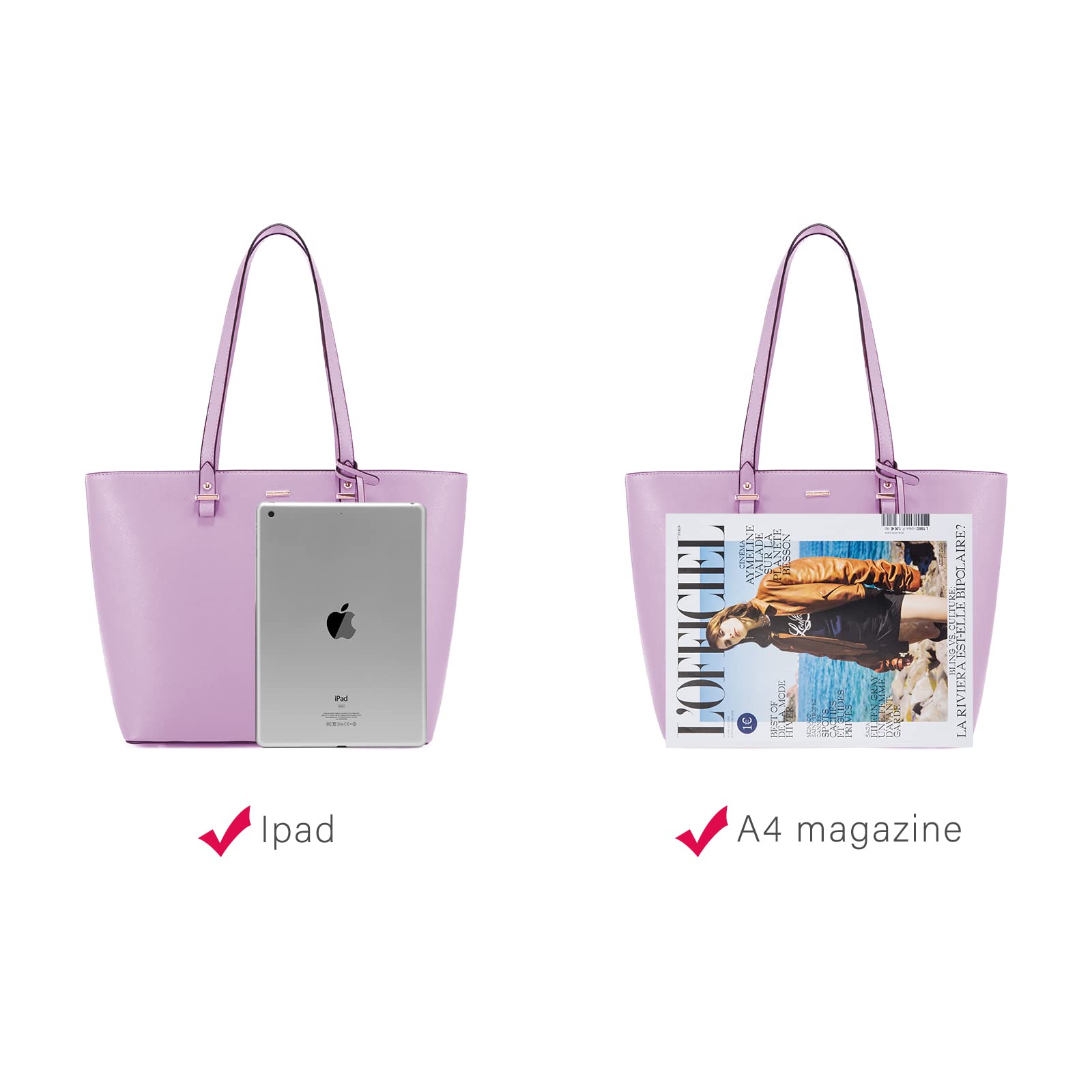 LOVEVOOK Women's Handbags Set - 3 Piece Shoulder Bag, Tote & Satchel Purse for Work, Travel & Everyday Use | Stylish & Durable Hobo Bags
