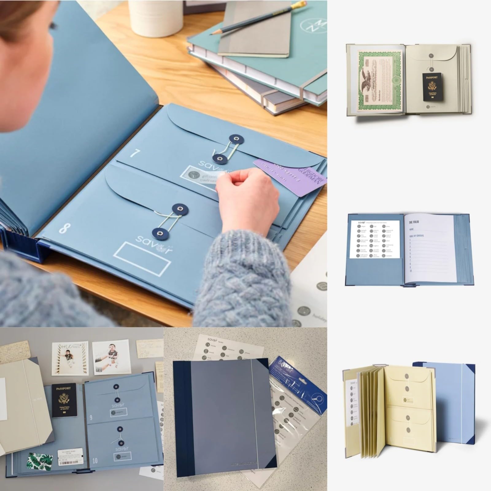 Missing Persons Document Binder - Large Accordion File Organizer for Family & Office, Beige | Secure Storage for Emergency Contacts, Medical Records & Legal Papers | Perfect for Home, Travel & Disaster Preparedness