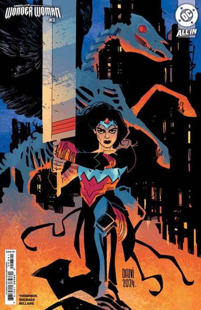 Absolute Wonder Woman #3 Cover D 1 in 25 Dani Card Stock Variant - Collectible Comic Book for DC Fans, Perfect for Display & Investment
