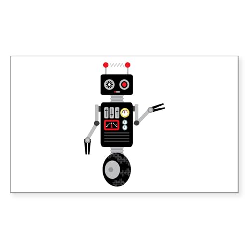 White - Robot Toy Sticker