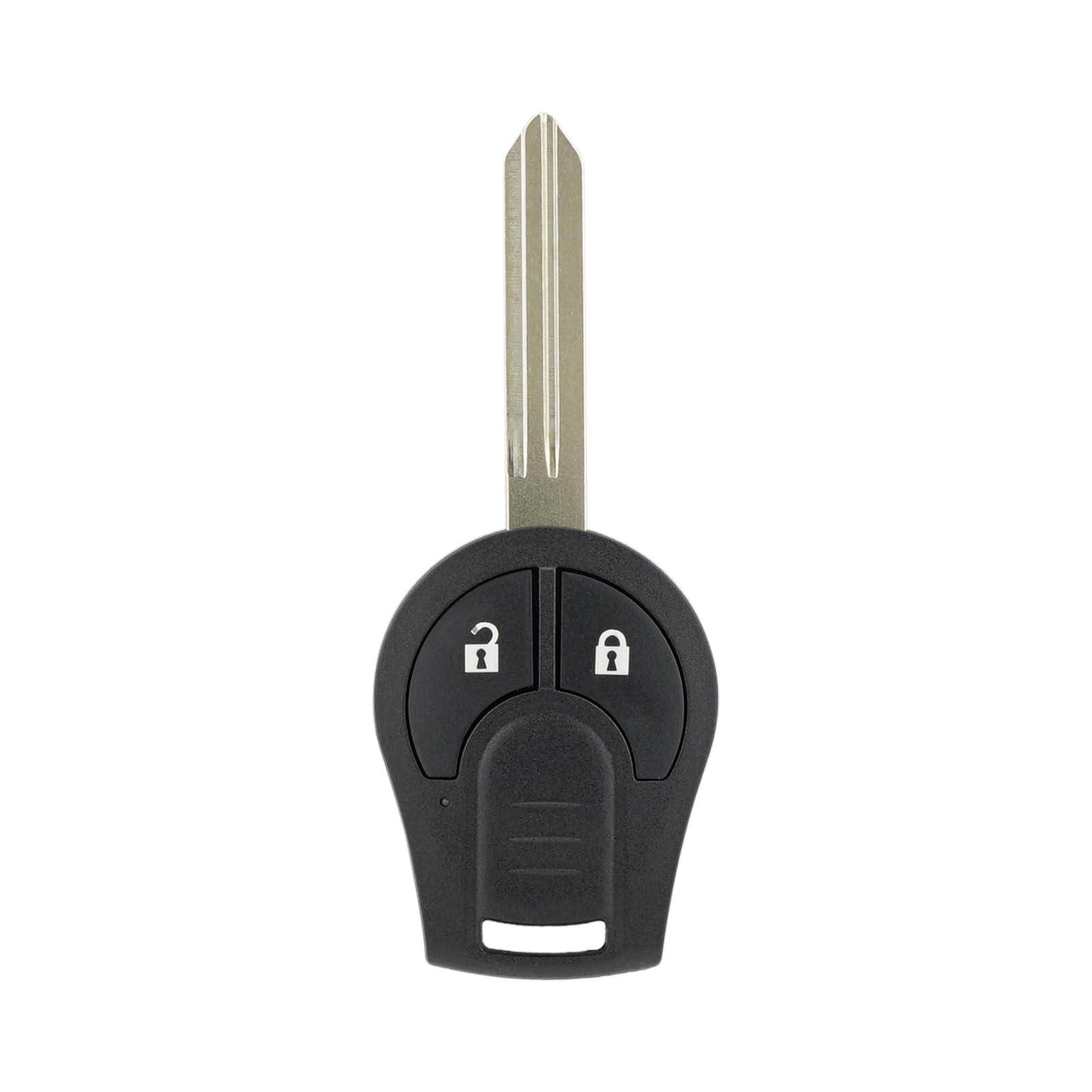 Replacement 2-Button Remote Car Key Fob Case Shell for Nissan Note/Micra/Juke/Qashqai/Tiida/X-Trail/Cube/NV200/Navara - Includes Screwdriver, Key Ring & CR1620 Battery (Perfect for Key Replacement & DIY Repair)