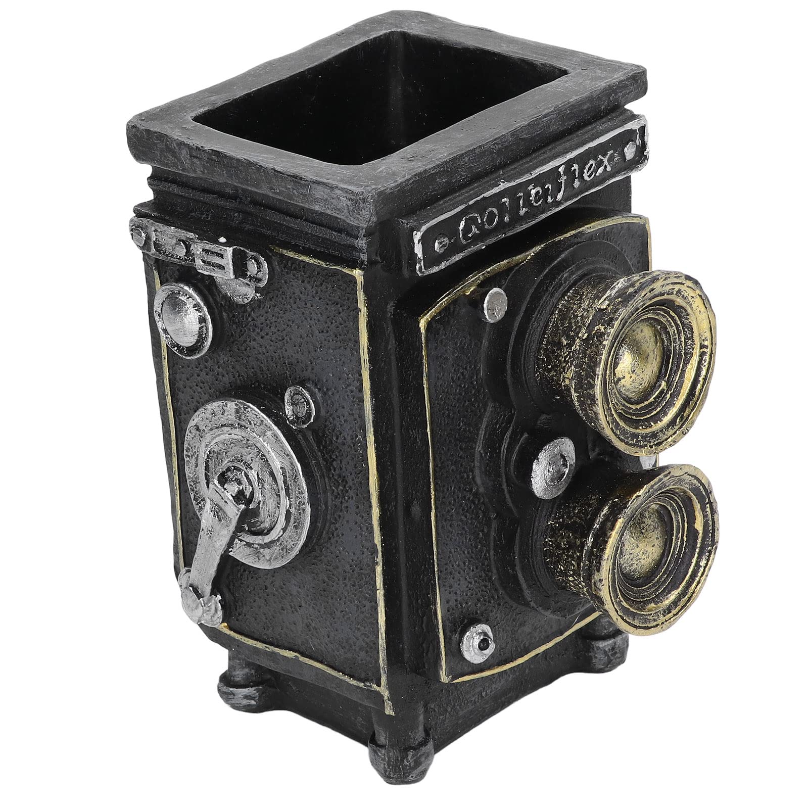 Vintage Camera Pen Holder - Exquisite Craftsmanship & Detailed Design for Decoration, Pen Storage & Unique Gifts | Perfect for Office Desk, Home Decor & Photography Enthusiasts