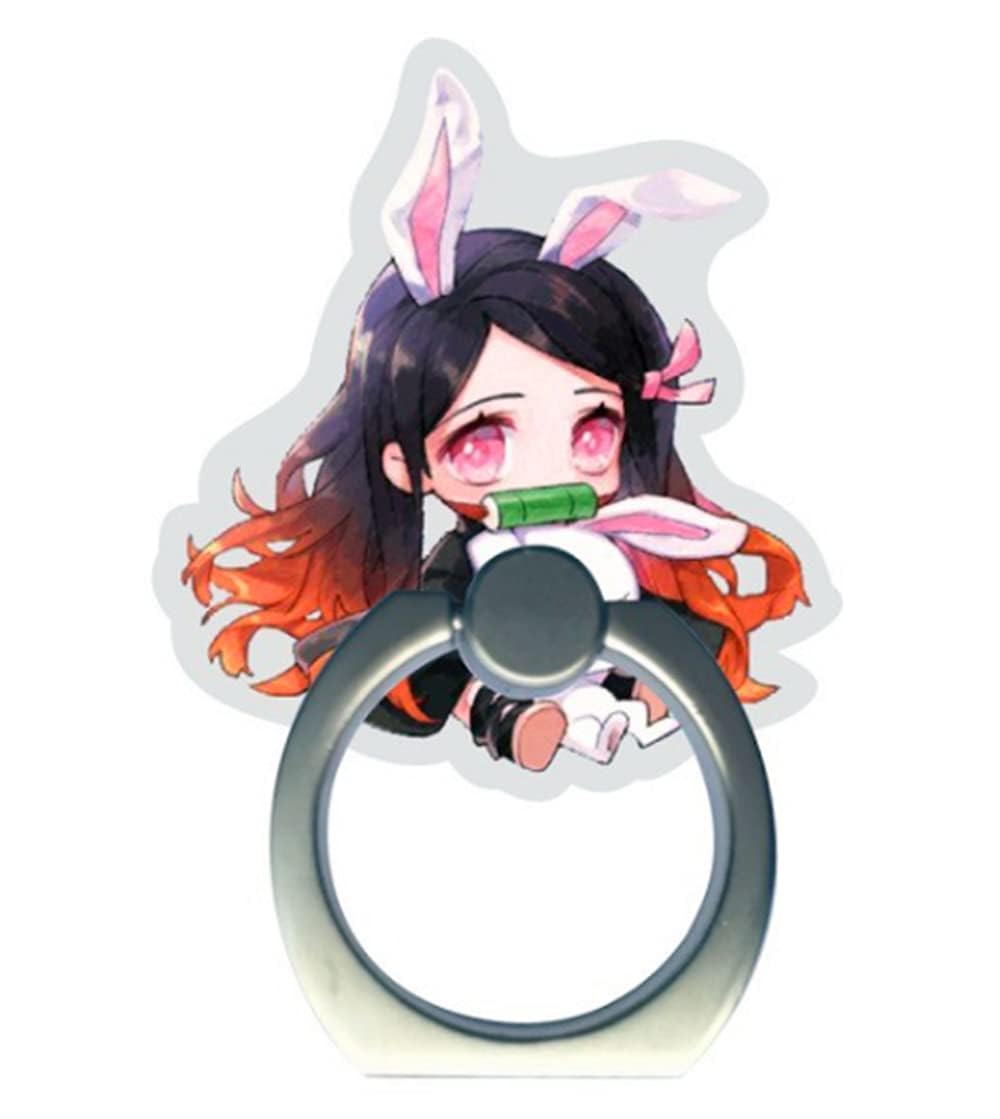 Kerr's Choice Anime Slayer Phone Ring Holder - Adjustable Finger Grip Stand for Smartphones & Tablets - Compatible with iPhone, iPad, Samsung - Perfect for Watching Videos, Gaming & Hands-Free Use