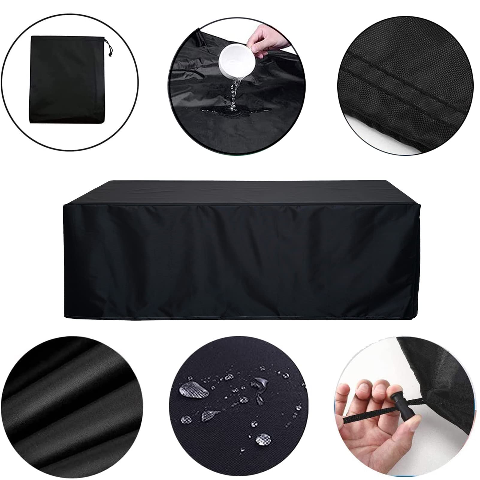Waterproof Outdoor Furniture Covers 100x100x36 Inches - Heavy Duty 420D Oxford Fabric Rectangular Patio Set Cover for Garden, Deck & Backyard - All Weather Protection for Tables, Chairs & Outdoor Furniture (Ideal for Rain, Snow & UV Protection)